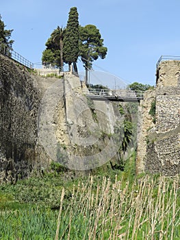 Herculaneum or Ercolano an ancient Roman town.Italy.