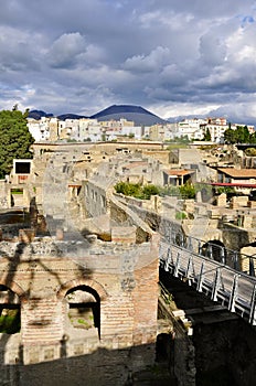 Herculaneum, Ercolano and Mount Vesuvius photo
