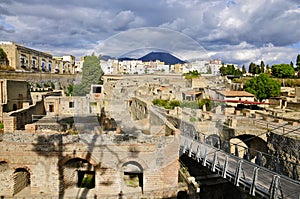 Herculaneum, Ercolano and Mount Vesuvius photo