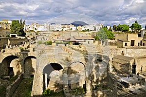 Herculaneum, Ercolano and Mount Vesuvius photo