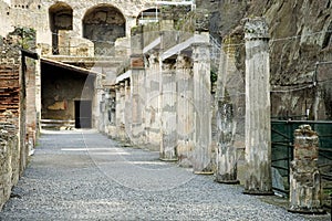 Herculaneum excavations, Naples, Italy