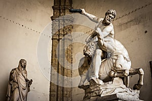 Hercules and the centaur Nessus, Loggia dei lanzi, Florence