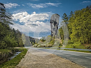 Hercules\' Club in Ojców National Park, Poland.