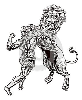 Hercules Fighting the Nemean Lion