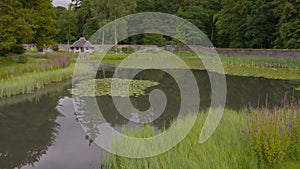 Hercules Garden Pond and Bird House, Scotland, UK