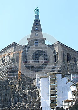 Hercules Monument at the Bergpark under Construction