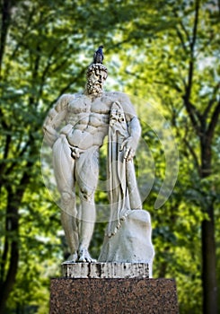 Hercules statue in the park