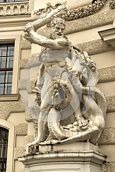 Hercules Statue - Vienna, Austria photo