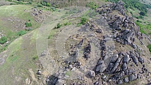 Hercynian orogenic belt aerial view