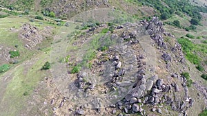 Hercynian orogenic belt aerial view