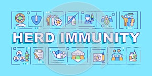 Herd immunity word concepts banner