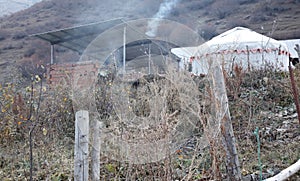 Herder`s yurt in tianshan mountain, adobe rgb