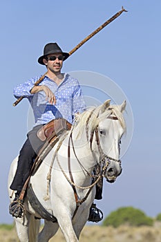 Herdsman on Camargue