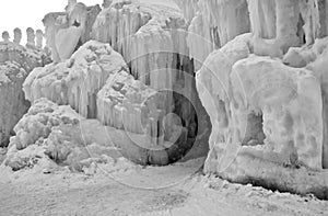 Here in the cold is a majestic ice castle