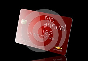 Here is a credit card where the cardholder does not have to pay and annual fee. It says: no annual fee on the card