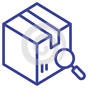 delivery box scan Vector icon which is suitable for commercial work