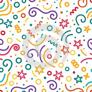 Colorful confetti pattern