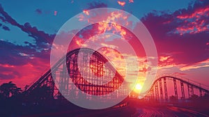 Here's the information for your image

 Roller Coaster Sunset