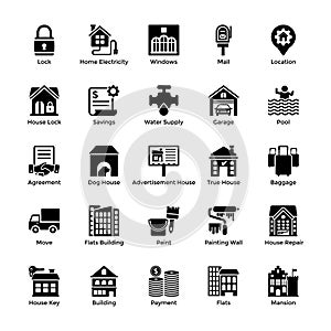 Real Estate Glyph Icons 5