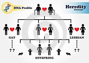 Hereditary diagram (Genetic)