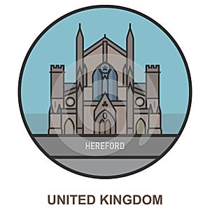 Hereford. Cities and towns in United Kingdom