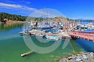 Heriot Bay on Quadra Island, Discovery Islands, British Columbia, Canada