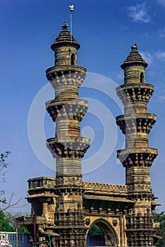 heritage architecture-Jhulta Minara-Now UNESCO Worldheritage site-Kalupur Railway Station Road, Sakar Bazzar, Kalupur, Ahmedabad, photo