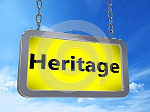 Heritage on billboard photo