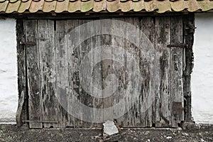 Heritage old wooden barn door