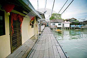 Heritage stilt houses of the Tan Clan Jetty, George Town, Penang, Malaysia