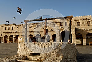 Heritage style well in souq waqif, Doha