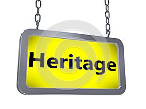 Heritage on billboard photo