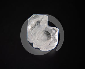 A herkimer diamond as tumbled gemstone and healing stone