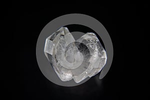 A herkimer diamond as tumbled gemstone and healing stone