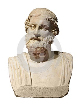 Herm of Anacreon by Phidias or Pheidias