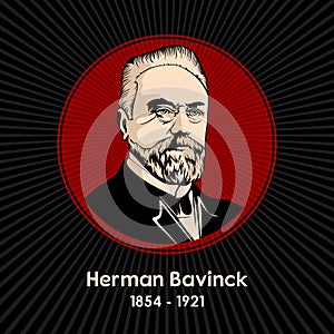 Herman Bavinck 1854 - 1921 was a Dutch Reformed theologian and churchman. He was a significant scholar in the Calvinist photo
