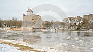 Hermann castle along Narva river