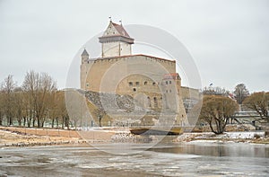 Hermann castle along Narva river