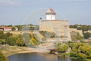 Hermann castle and fortress in Narva. Estonia