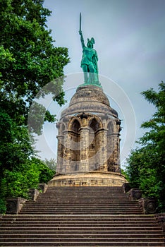 Hermann Monument in Teutoburg Forest in Germany photo