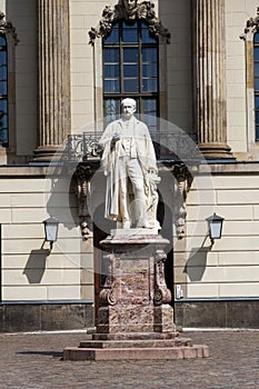 Hermann von Helmholtz statue in front of the Humboldt University, Berlin, Germany