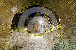 Hermannstadt at night