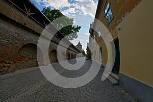 Hermannstadt or Sibiu old town in Transylvania Romania Europe.