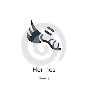 Hermes icon vector. Trendy flat hermes icon from greece collection isolated on white background. Vector illustration can be used