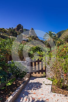 Hermigua valley in La Gomera island - Canary