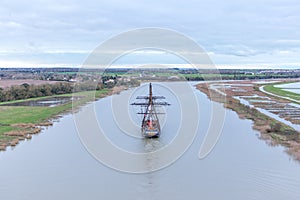 Hermione Boat replica in France