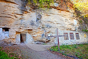 Hermit cell in the cliff