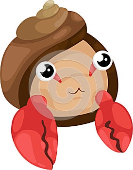 Hermit crab vector