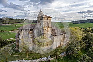 Hermitage of the Holy Christ of Torre Marte Astudillo in the region of Tierra de Campos in Palencia