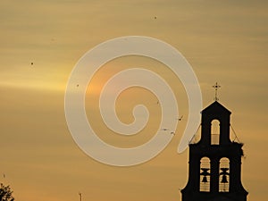 Hermitage horizon religion bells sky pretty cross photo